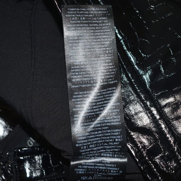 GUESS Women's Faux Leather Black Mini Skirt Size M - Picture 4 of 6